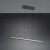 LED Pendelleuchte GRAHAM dimmbar & stufenlos höhenverstellbar, Schwarz, B: 109cm