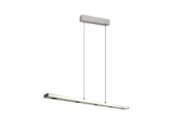LED Pendelleuchte GRAHAM dimmbar & stufenlos höhenverstellbar, Silber, B: 109cm