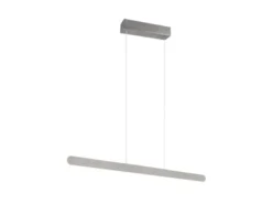 LED Pendelleuchte HELIOS Silber dimmbar & höhenverstellbar bis 150cm, B: 100cm