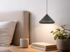 LED Pendelleuchte LAGUNA 1-flammig, höhenverstellbar, Schwarz Ø 18cm