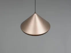 LED Pendelleuchte LAGUNA 1-flammig, höhenverstellbar, Coffee Ø 18cm