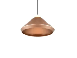 LED Pendelleuchte LAGUNA 1-flammig, höhenverstellbar, Coffee Ø 30cm