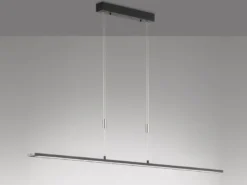 LED Pendelleuchte METZ Schwarz dimmbar & höhenverstellbar, Breite 160cm