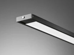 LED Pendelleuchte METZ Schwarz dimmbar & höhenverstellbar, Breite 160cm