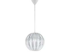 LED Pendelleuchte mit Acryl Kugel Lampenschirm, Transparent Ø 30cm