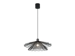 LED Pendelleuchte mit doppelt gefächertem Metall Gitterschirm Ø 50cm