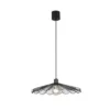 LED Pendelleuchte mit gefächertem Metall Gitterschirm Ø 50cm