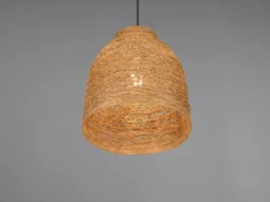 LED Pendelleuchte mit Lampenschirm aus geflochtenem Papiergarn, Ø 25cm