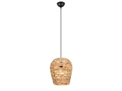 LED Pendelleuchte mit Lampenschirm geflochten aus Wasserhyazinthe, Ø 29cm