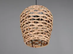 LED Pendelleuchte mit Lampenschirm geflochten aus Wasserhyazinthe, Ø 29cm