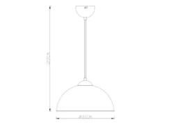 LED Pendelleuchte mit Metall Lampenschirm Schwarz innen Gold, Ø 31cm