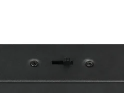 LED Pendelleuchte NAPOLI Schwarz, dimmbar mit 2 Glaskugeln, Breite 82cm
