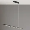 LED Pendelleuchte ODIO modern Metall Schwarz lang, Breite 110cm
