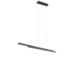 LED Pendelleuchte ODIO modern Metall Schwarz lang, Breite 110cm