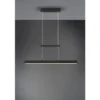 LED Pendelleuchte PAROS Schwarz dimmbar & höhenverstellbar, Breite 90cm