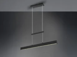 LED Pendelleuchte PAROS Schwarz dimmbar & höhenverstellbar, Breite 90cm