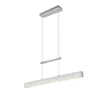 LED Pendelleuchte PAROS Silber dimmbar & höhenverstellbar, Breite 90cm