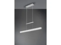 LED Pendelleuchte PAROS Silber dimmbar & höhenverstellbar, Breite 90cm