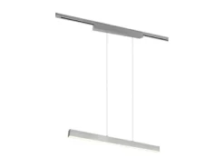 LED Pendelleuchte PAROS Silber, Breite 90cm für DUOline Schienensystem