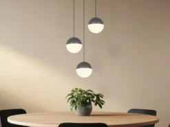 LED Pendelleuchte SENTA Cluster 3-flammig höhenverstellbar Ø 25cm