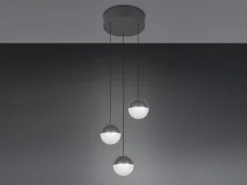 LED Pendelleuchte SENTA Cluster 3-flammig höhenverstellbar Ø 25cm
