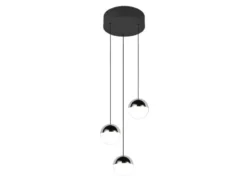LED Pendelleuchte SENTA 3-flammig höhenverstellbar, Licht neutralweiß Ø 25cm