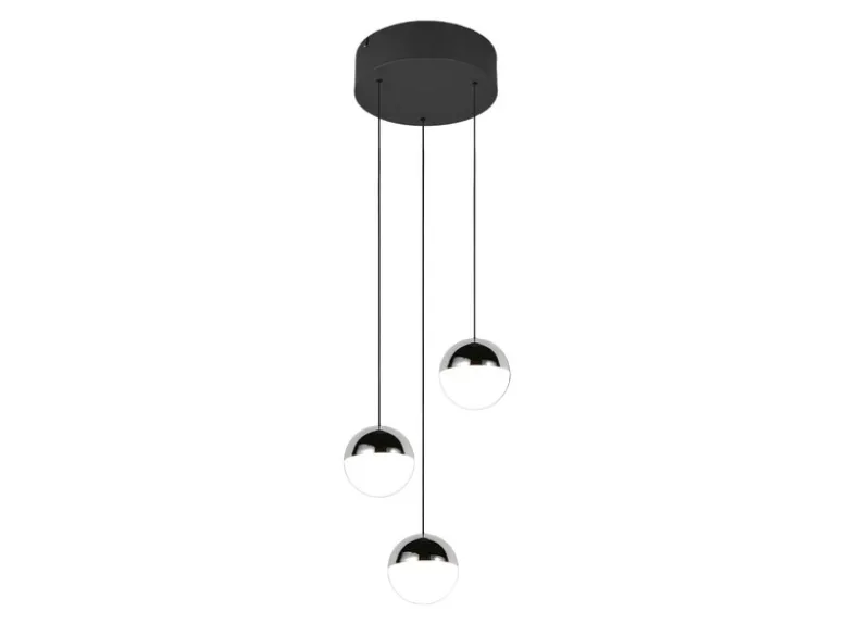 LED Pendelleuchte SENTA 3-flammig höhenverstellbar, Licht neutralweiß Ø 25cm