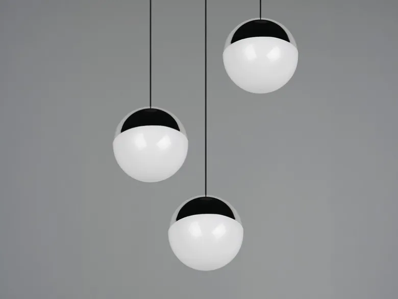 LED Pendelleuchte SENTA 3-flammig höhenverstellbar, Licht neutralweiß Ø 25cm