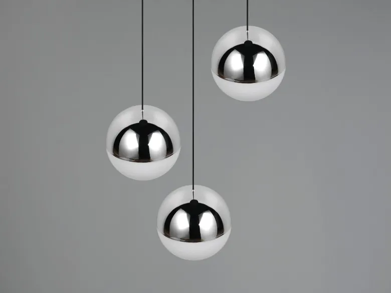 LED Pendelleuchte SENTA 3-flammig höhenverstellbar, Licht neutralweiß Ø 25cm
