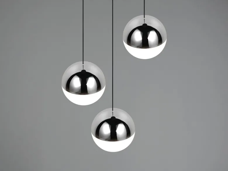 LED Pendelleuchte SENTA 3-flammig höhenverstellbar, Licht neutralweiß Ø 25cm