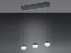 LED Pendelleuchte SENTA 3-flammig höhenverstellbar, Breite 62cm