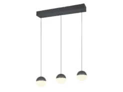 LED Pendelleuchte SENTA 3-flammig höhenverstellbar, Breite 62cm