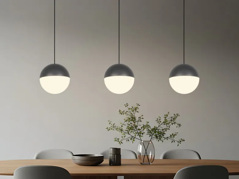 LED Pendelleuchte SENTA 3-flammig höhenverstellbar, Breite 62cm