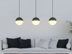 LED Pendelleuchte SENTA 3-flammig höhenverstellbar, Breite 62cm
