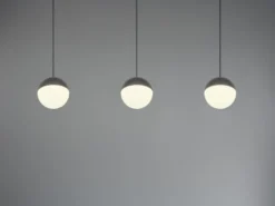 LED Pendelleuchte SENTA 3-flammig höhenverstellbar, Breite 62cm