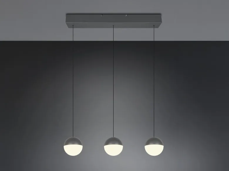 LED Pendelleuchte SENTA 3-flammig höhenverstellbar, Breite 62cm