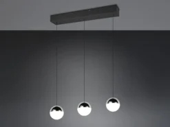 LED Pendelleuchte SENTA 3-flammig höhenverstellbar, Licht neutralweiß, B: 62cm