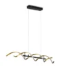 LED Pendelleuchte SEQUENCE dimmbar Lichtfarbe einstellbar Messing, Breite 104cm