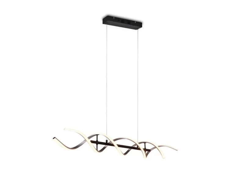 LED Pendelleuchte SEQUENCE dimmbar Lichtfarbe einstellbar Silber, Breite 104cm