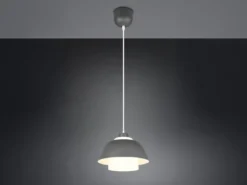 LED Pendelleuchte skandinavisch einflammig mit Metall- & Glasschirm Ø 30cm