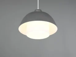 LED Pendelleuchte skandinavisch einflammig mit Metall- & Glasschirm Ø 30cm