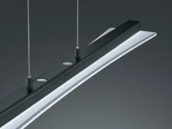 LED Pendelleuchte SMASH Schwarz dimmbar & höhenverstellbar, Breite 100cm