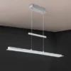 LED Pendelleuchte SMASH Silber dimmbar & höhenverstellbar, Breite 100cm