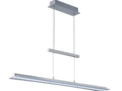 LED Pendelleuchte SMASH Silber dimmbar & höhenverstellbar, Breite 100cm