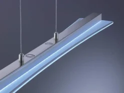 LED Pendelleuchte SMASH Silber dimmbar & höhenverstellbar, Breite 100cm