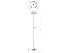 LED Pendelleuchte TARSIA dimmbar aus Metall in Weiß & Glas, 1 flammig, Ø 40cm