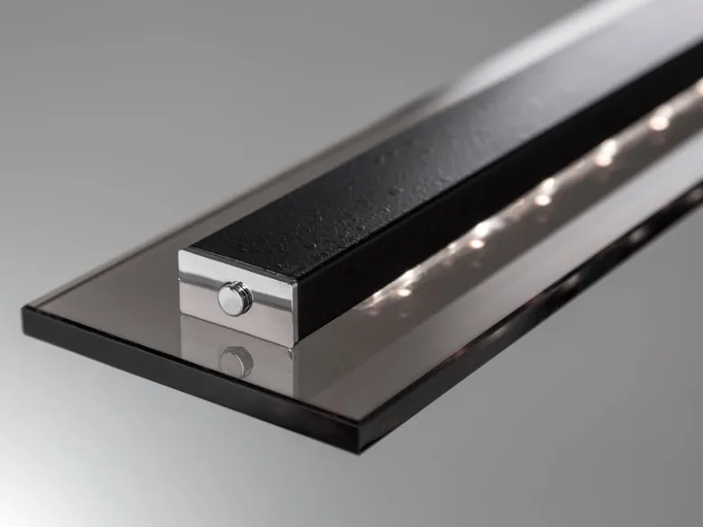 LED Pendelleuchte TENSO Schwarz dimmbar & höhenverstellbar, Breite 88cm