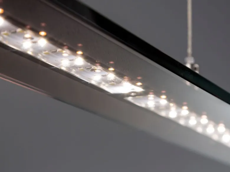 LED Pendelleuchte TENSO Schwarz dimmbar & höhenverstellbar, Breite 88cm
