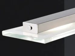 LED Pendelleuchte TENSO Silber dimmbar & höhenverstellbar, Breite 64cm