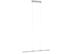 LED Pendelleuchte VERSO modern 4-flammig Silber matt, Breite 87cm